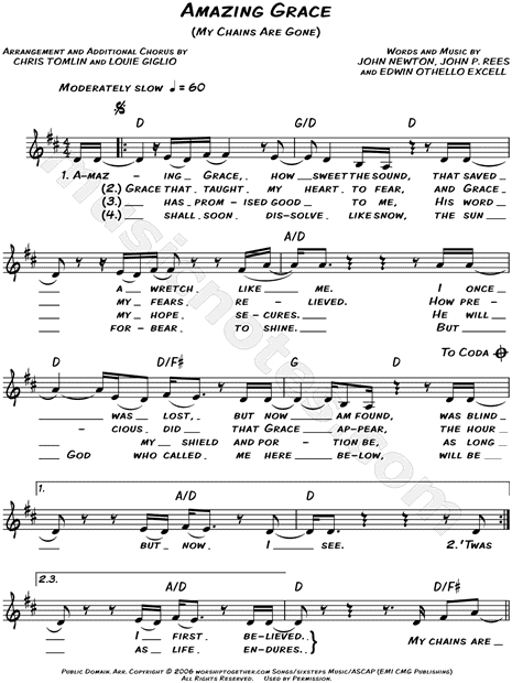 Amazing Grace (My Chains Are Gone)
