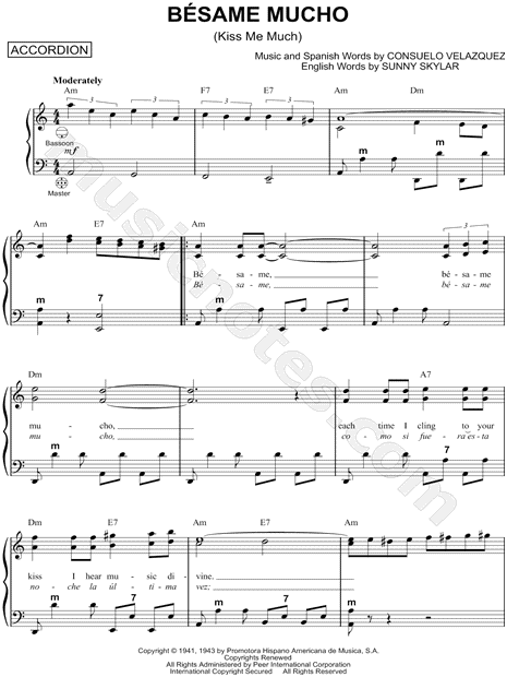 Bésame Mucho (Kiss Me Much)