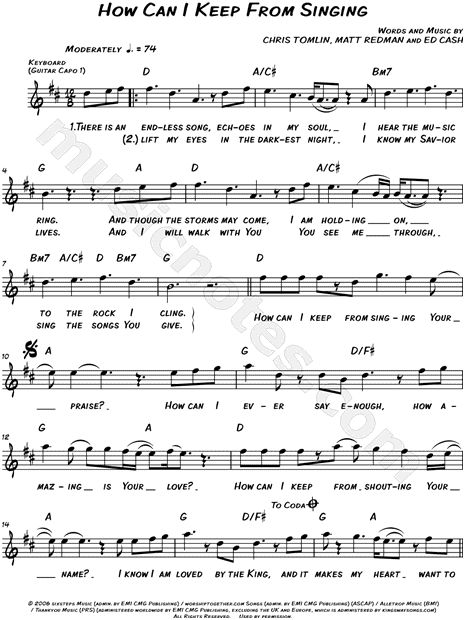 How Can I Keep from Singing