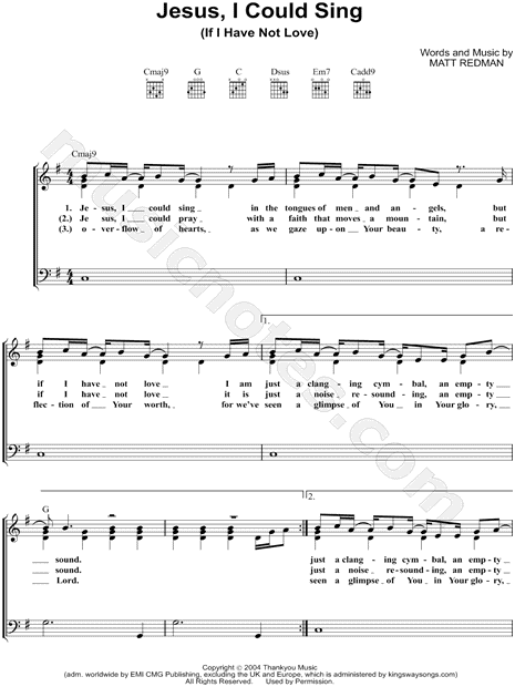 Jesus, I Could Sing