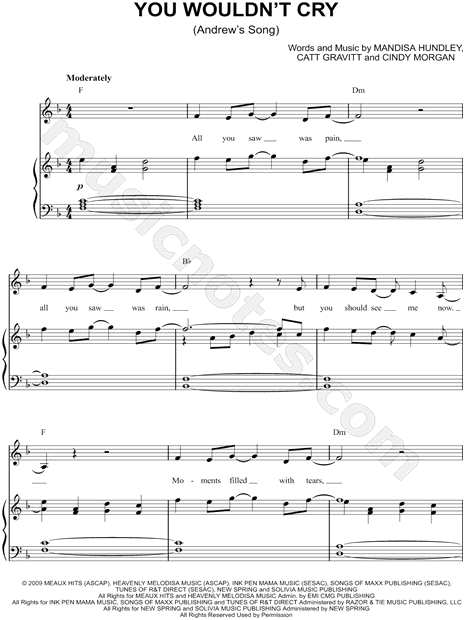 You Wouldn't Cry (Andrew's Song)