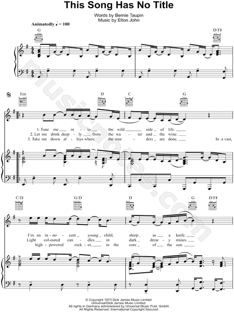This Song Has No Title