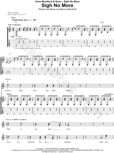 Sigh No More
