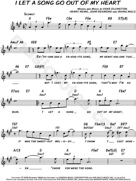 I Let a Song Go Out of My Heart