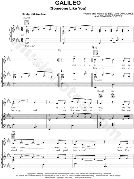 Galileo (Someone Like You)