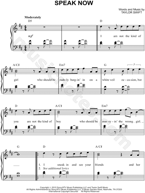 Speak Now