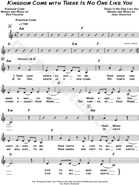 Kingdom Come / There Is No One Like You