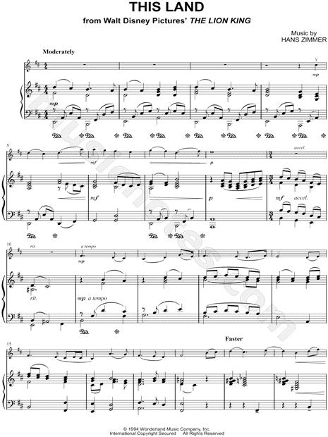 This Land - Piano Accompaniment (Strings)
