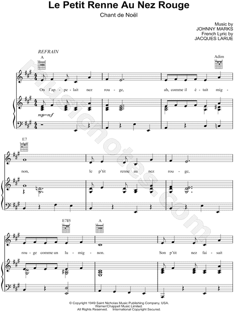 Le Petit Renne Au Nez Rouge (Rudolph the Red-Nosed Reindeer)