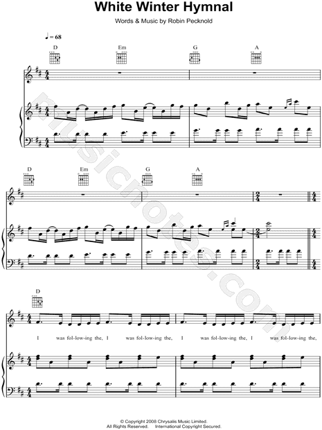 White Winter Hymnal