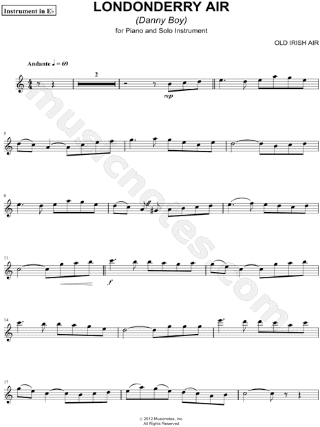 Londonderry Air - Eb Instrument