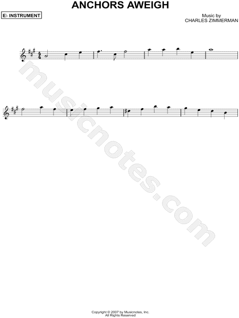 Anchors Aweigh - Eb Instrument
