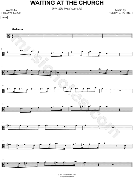 Waiting At the Church - Viola