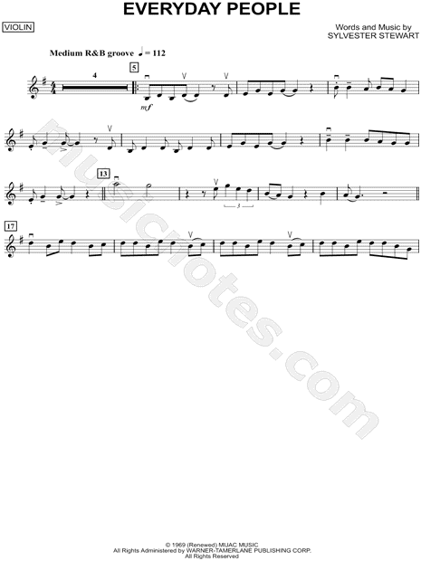Everyday People - Violin