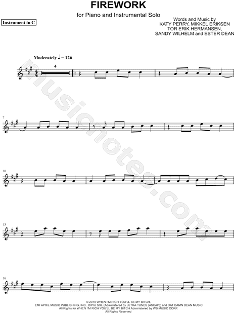 Firework - C Instrument