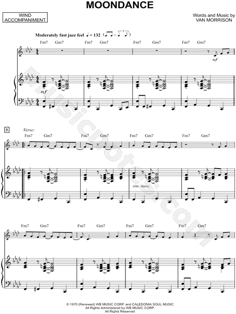 Moondance - Piano Accompaniment (Winds)