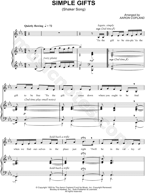 Simple Gifts (Shaker Song)