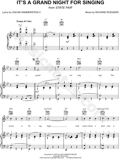 It's a Grand Night for Singing