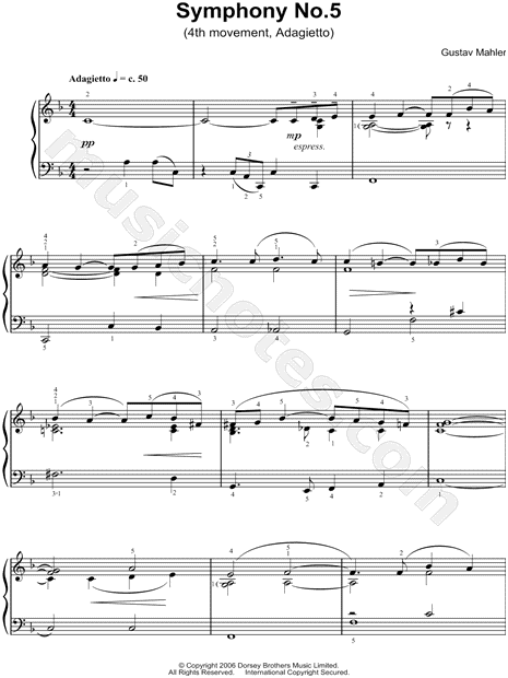 Adagietto, from Symphony No.5 (4th Movement)