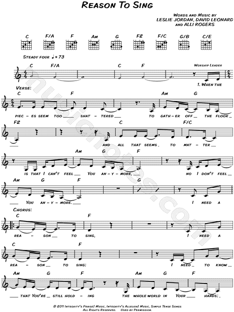Reason To Sing