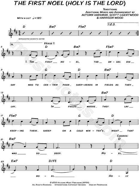 The First Noel (Holy Is the Lord)