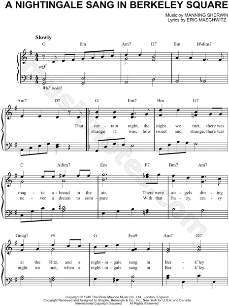 A Nightingale Sang in Berkeley Square