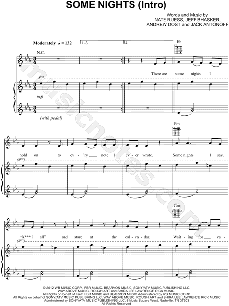 Some Nights (Intro)