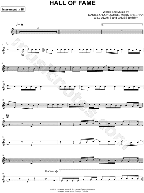 Hall of Fame - Bb Instrument
