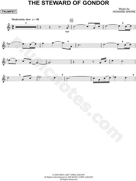 The Steward of Gondor - Trumpet