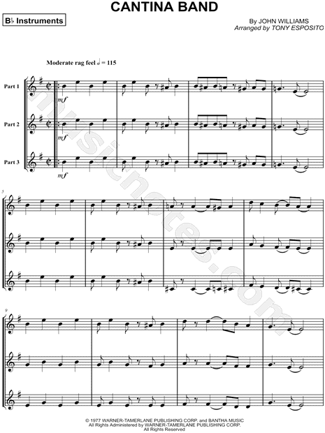 Cantina Band - Bb Instrument Trio