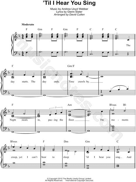 'Til I Hear You Sing