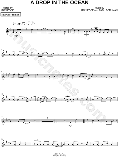 A Drop In the Ocean - Bb Instrument