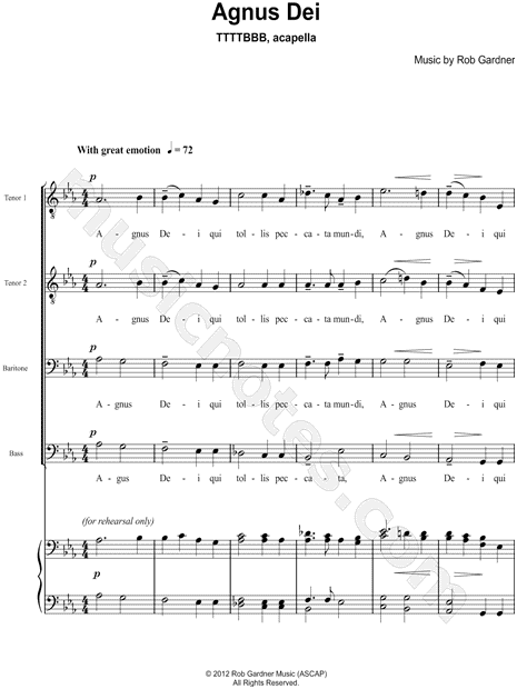 Agnus Dei (TTTTBBB)