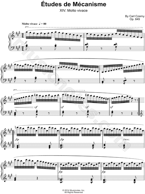 Etudes de Mecanisme: XIV. Molto vivace