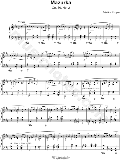 Mazurka: Op. 30, No. 2