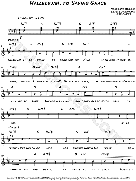 Hallelujah, to Saving Grace