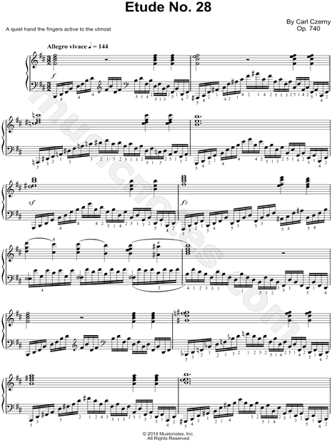 The Art of Finger Dexterity, Op. 740: Etude No. 28