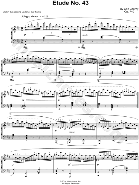 The Art of Finger Dexterity, Op. 740: Etude No. 43