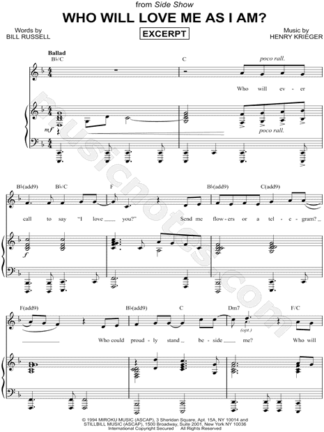 Who Will Love Me As I Am? [Excerpt]