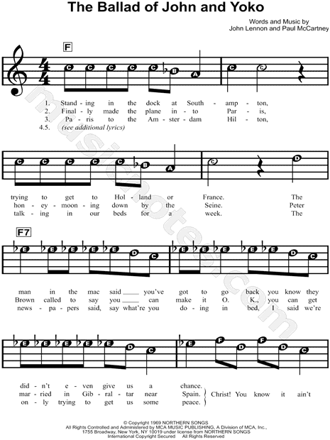 The Ballad of John and Yoko