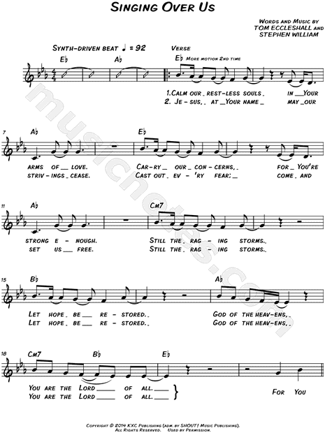Singing Over Us