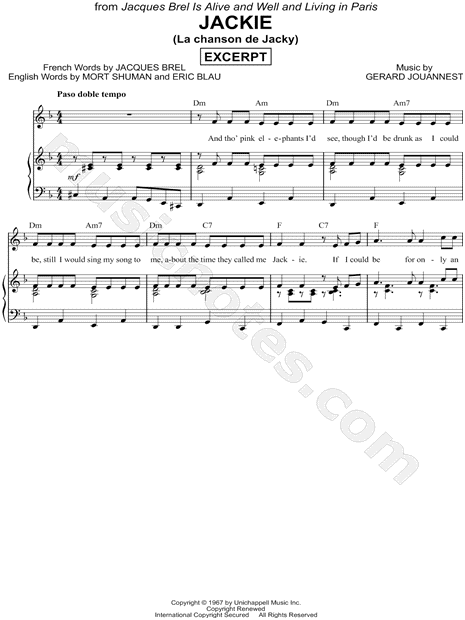 Jackie (La chanson de Jacky) [Excerpt]