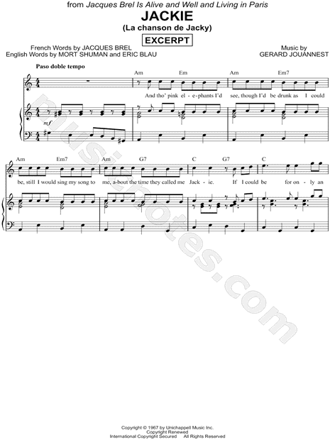 Jackie (La chanson de Jacky) [Excerpt]
