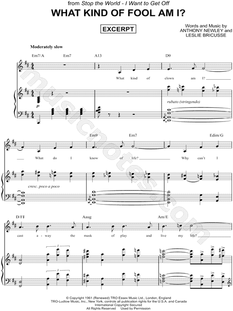What Kind of Fool Am I? [Excerpt]