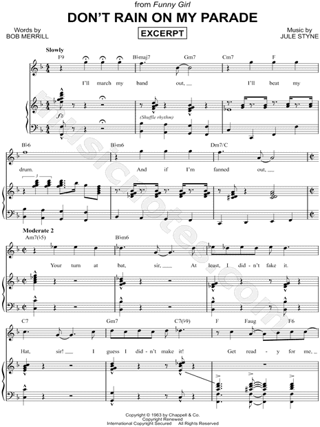 Don't Rain on My Parade [Excerpt]