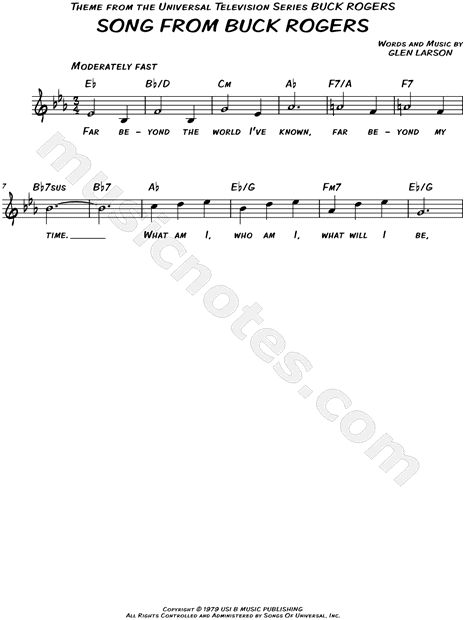 Song from Buck Rogers