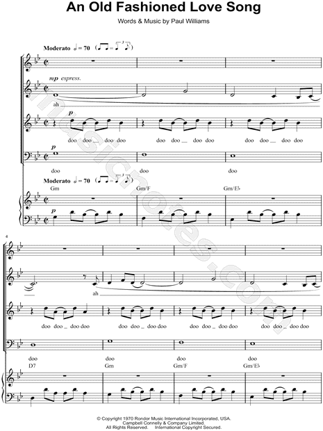 An Old Fashioned Love Song