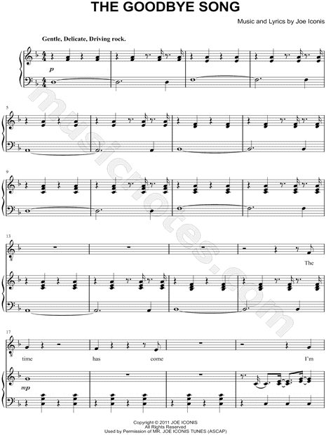 The Goodbye Song