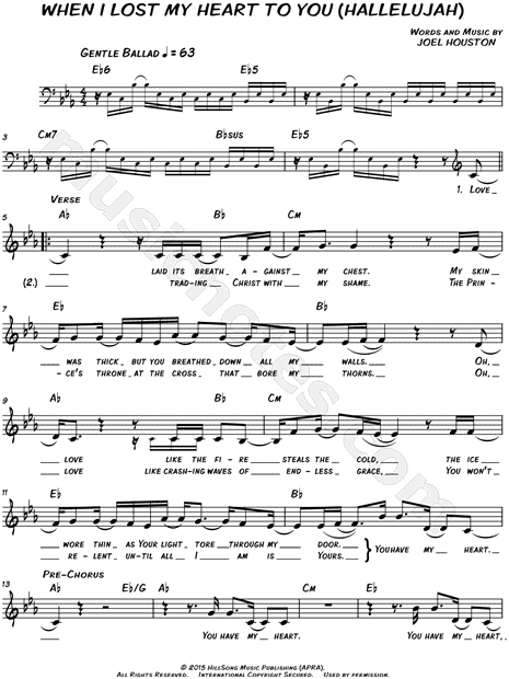 When I Lost My Heart To You (Hallelujah)