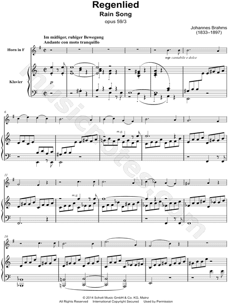 Regenlied, Op. 59, No. 3